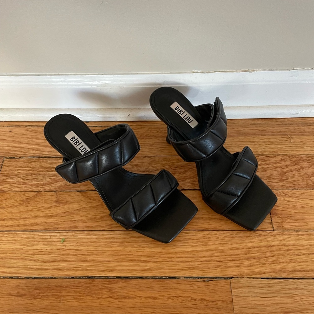 Bibi Lou Black Heels Size 36